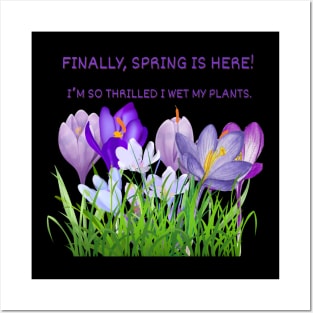 Finally, spring is here! I’m so thrilled I wet my plants. Posters and Art